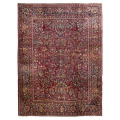 Antique Sarouk Rug 9'1'' x 12'0''