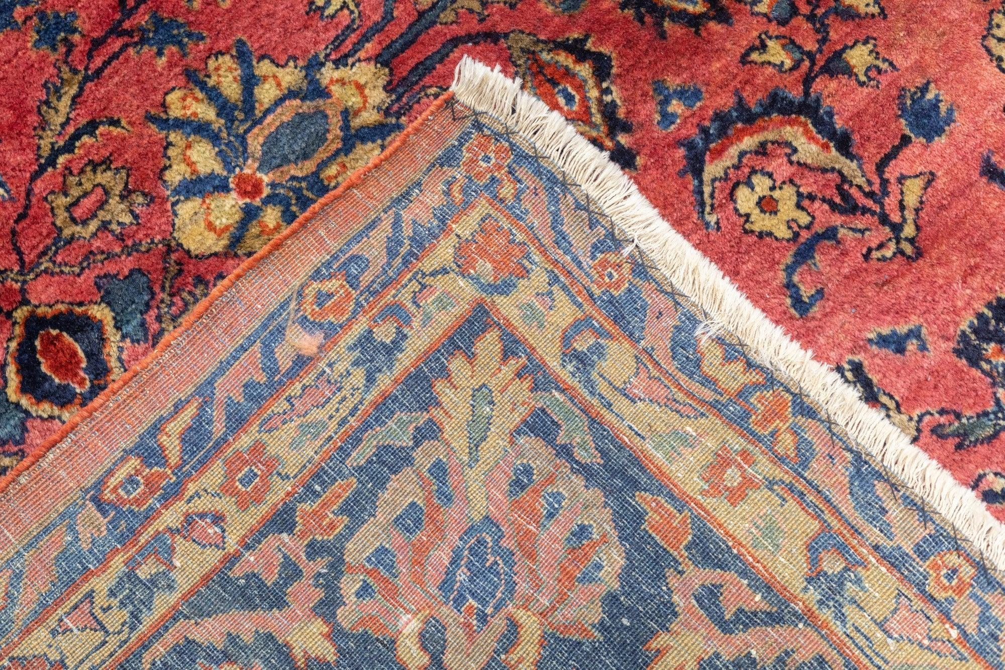 Antiker Sarouk-Teppich 9'2'' x 11'3'' im Angebot 5