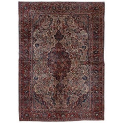 Antique Sarouk Rug, circa 1930s