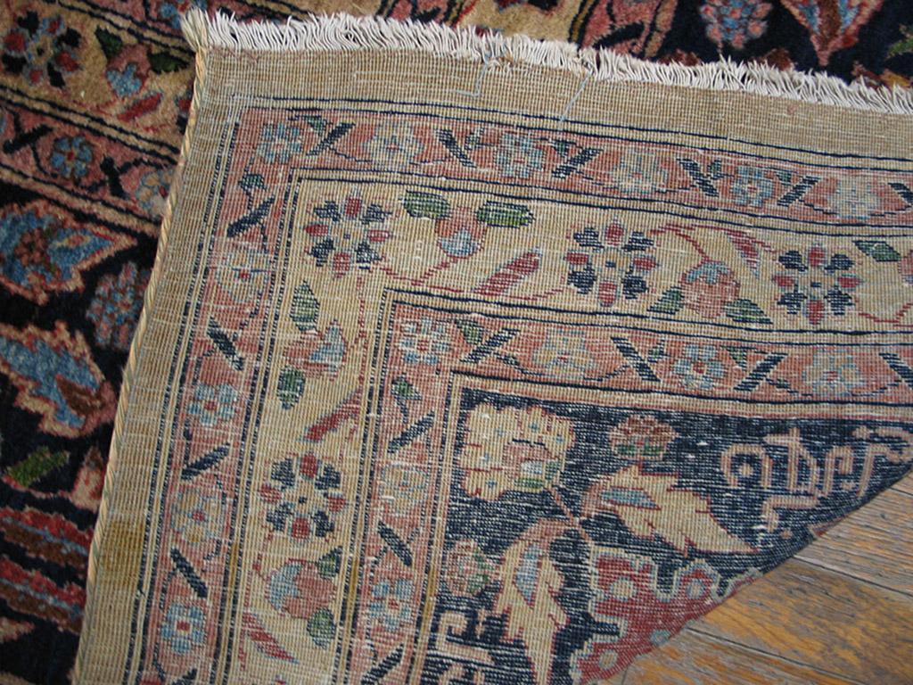 The subtly variegated camel field displays a beautifully drawn array of cypresses, vases, flowering shrubs and decorative floriate branches. The inscription reads “Castelli-Kazan” two important carpet trading firms in the early 20th century. The
