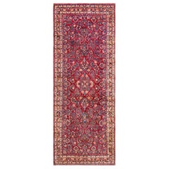 Antique 1920s Persian Sarouk Gallery Carpet ( 5'6" x 14'3" - 168 x 434 )