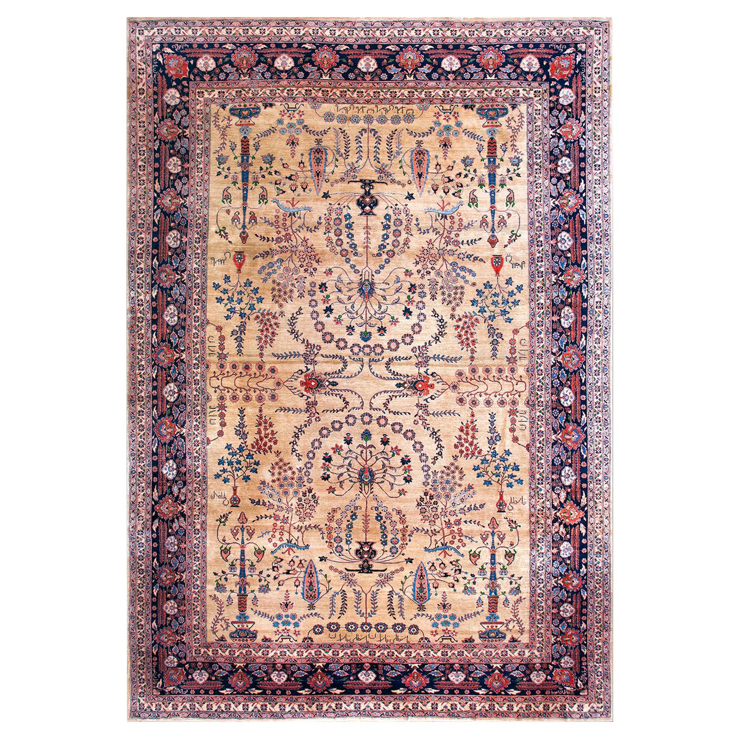 Sarouk Mohajeran-Teppich des frühen 20. Jahrhunderts ( 11'3" x 16'8" - 343 x 508") im Angebot