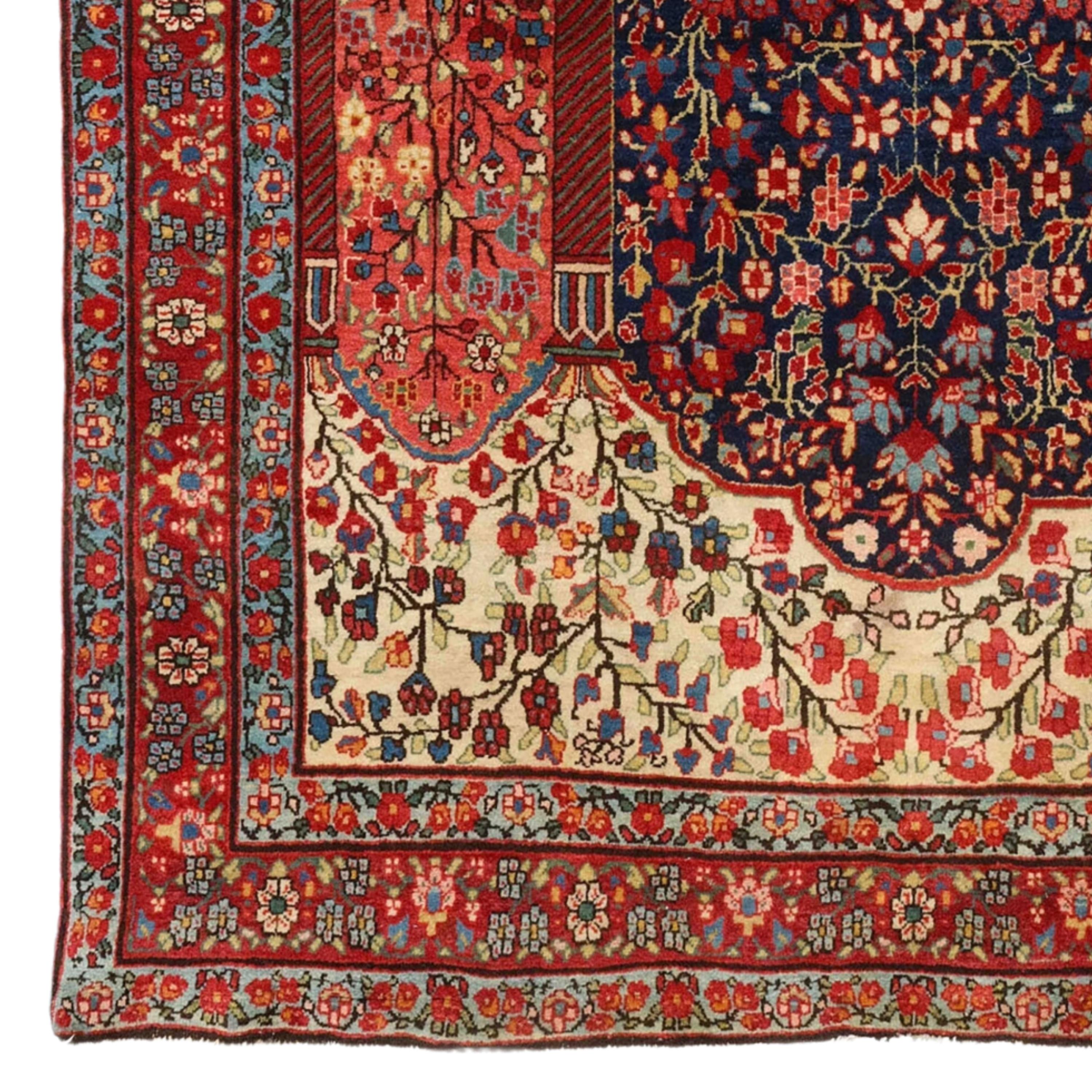 This magnificent carpet will fascinate you with its intricate designs and vibrant colors that reflect the rich history and craftsmanship of the period. Each stitch tells the story of skilled craftsmen who masterfully crafted every detail. Vibrant