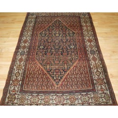 Antique Sarouk Rug with Central Medallion