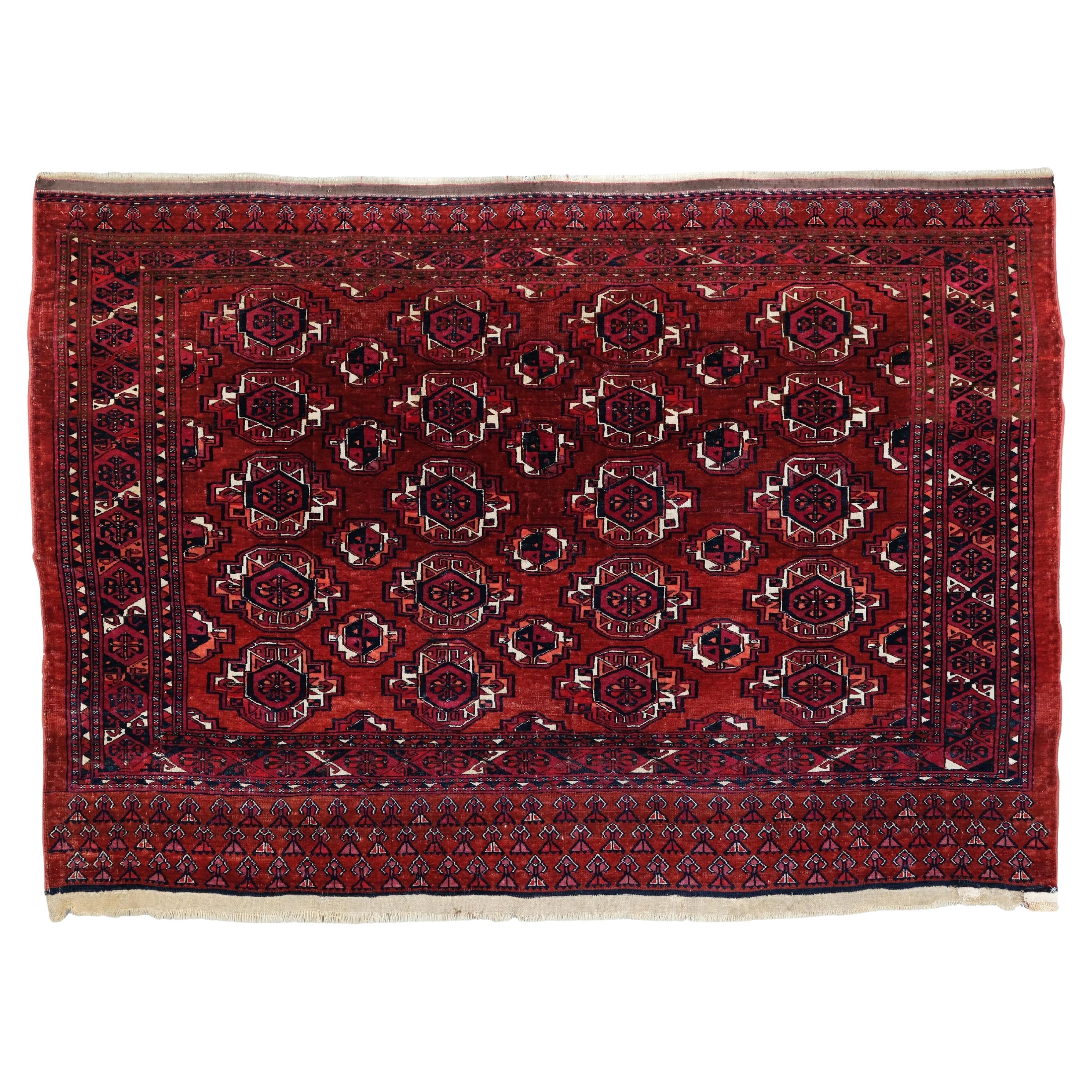 Antiker Saryk Chuval - 19. Jahrhundert Saryk Chuval, Asiatischer Teppich, Antiker Teppich