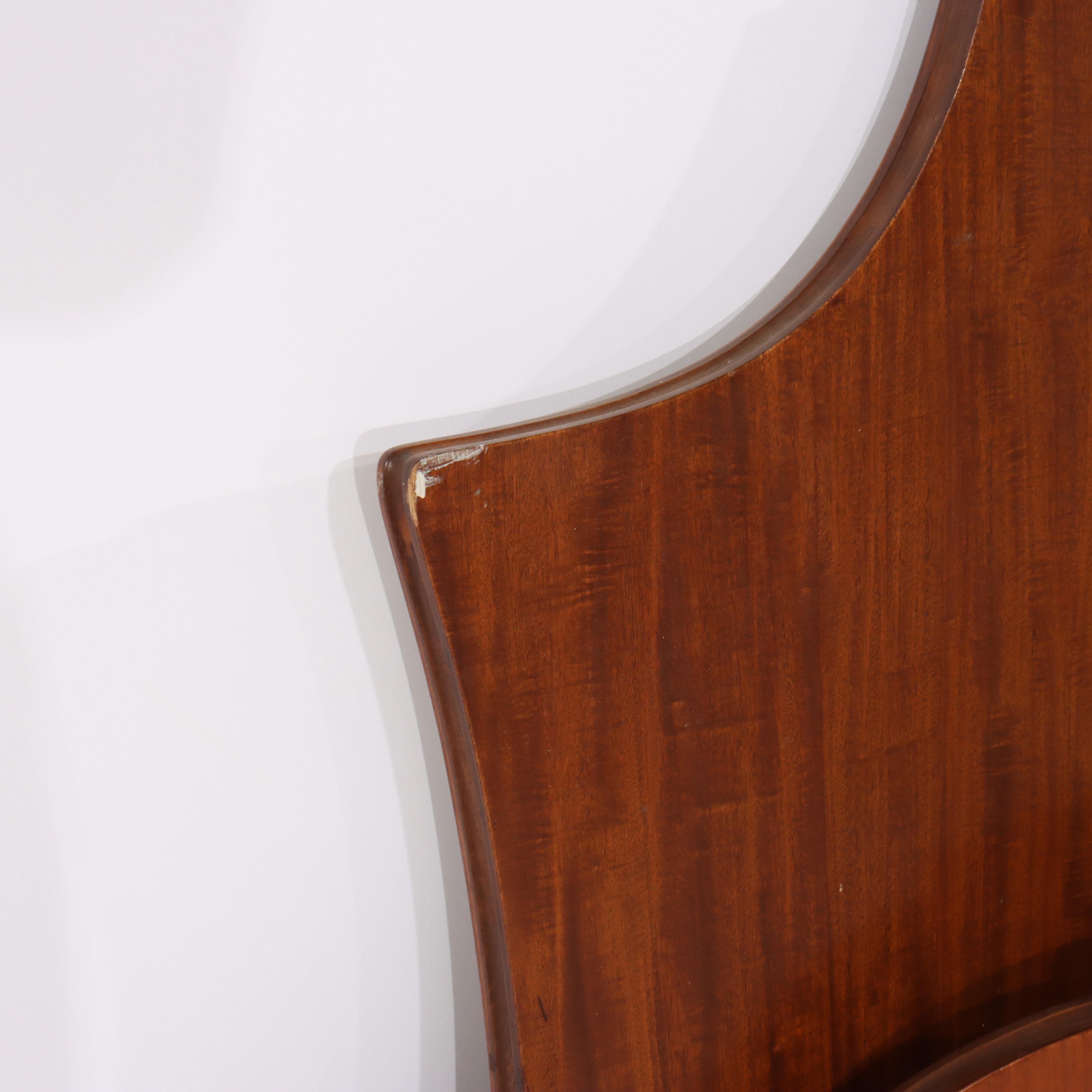 Antichi pannelli per la testa e per i piedi in stile Adams in legno satinato del 1930 circa in vendita 6