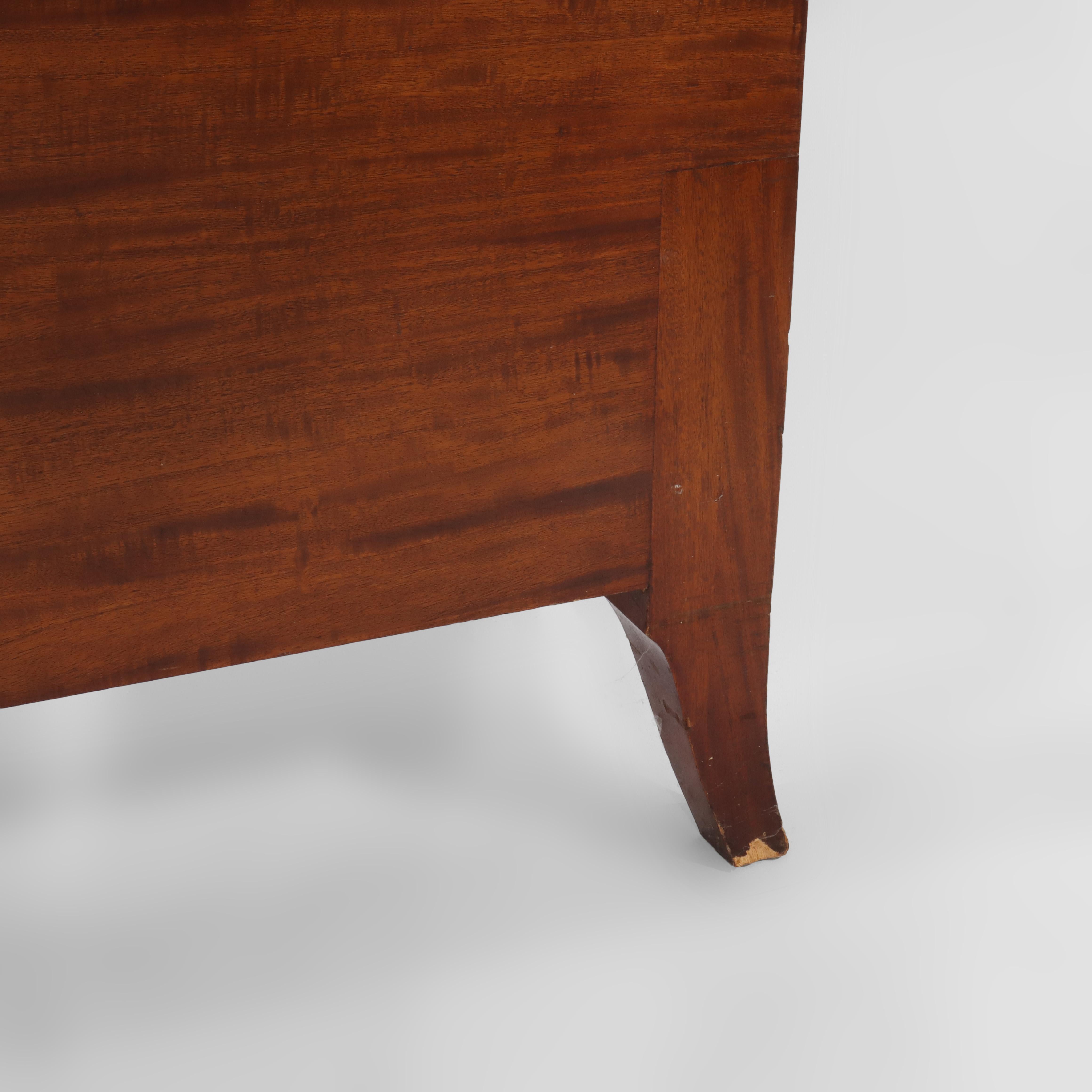 Antichi pannelli per la testa e per i piedi in stile Adams in legno satinato del 1930 circa in vendita 11