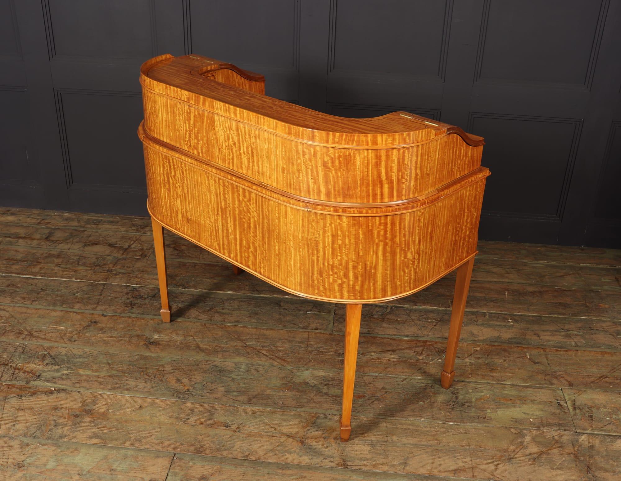 Antique Satinwood Carlton House Desk c1900 7