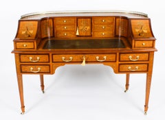 Bureau ancien en bois de citronnier de Carlton House Druce & Co 19ème siècle