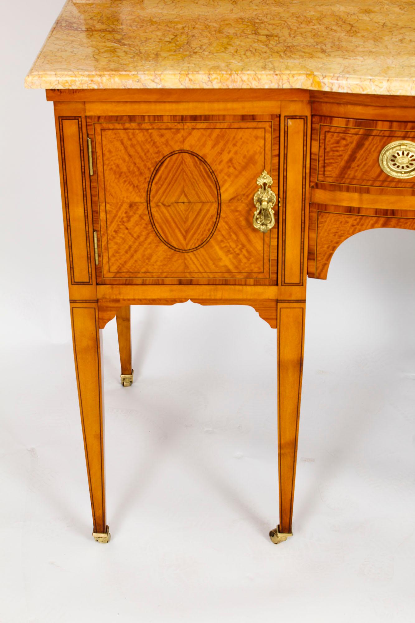 Antique Satinwood Dressing Table Wash Stand Maple and Co 1880s For Sale 6