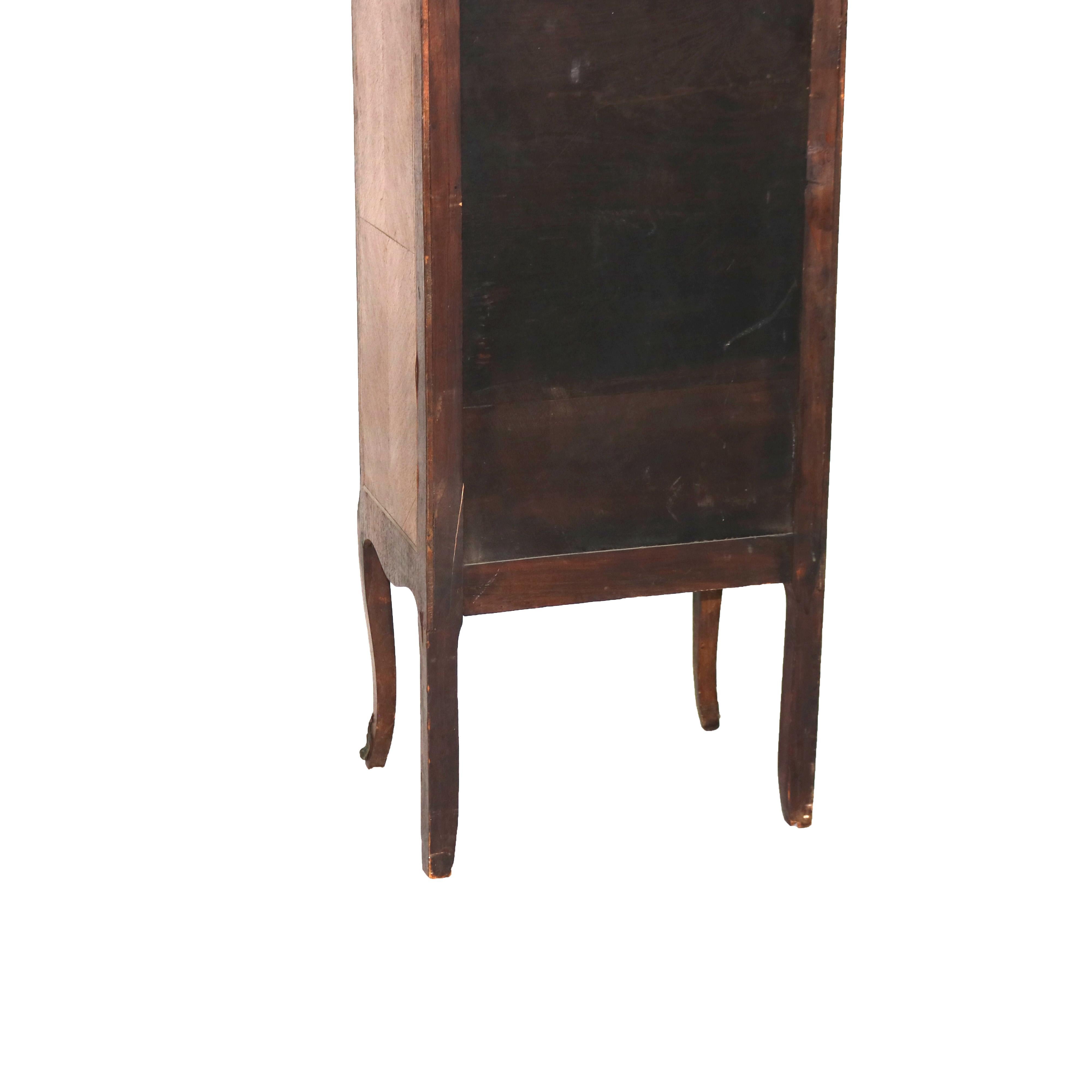 Antique Satinwood, Rosewood & Ormolu Marble Top Lingerie Chest C1900 For Sale 10