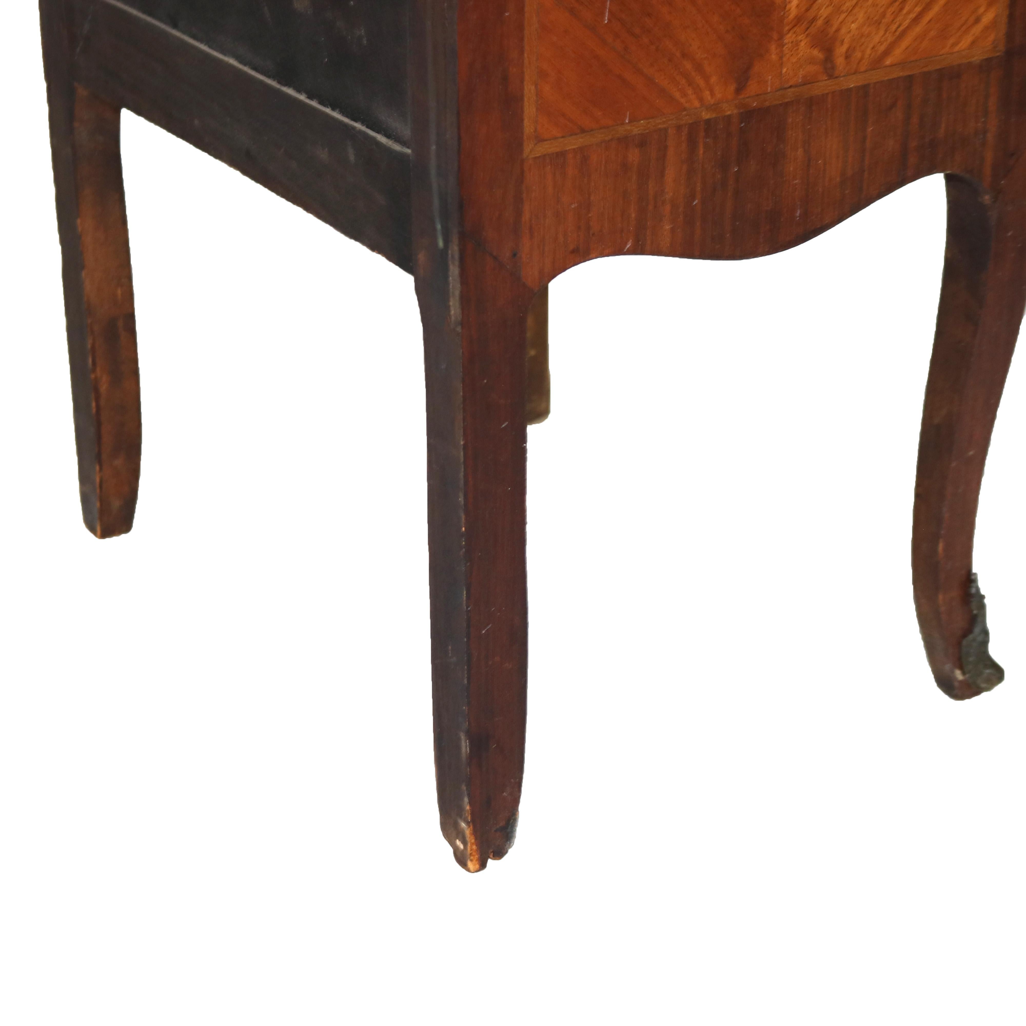 Antique Satinwood, Rosewood & Ormolu Marble Top Lingerie Chest C1900 For Sale 13