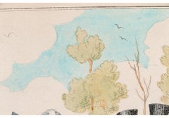 Antique Satricial Hand Colored Etching Titled Monstrosities Of 1821