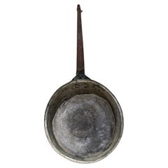 French Antique Sauté Pan Copper and Brass Cookware style DH M Arts Crafts Period