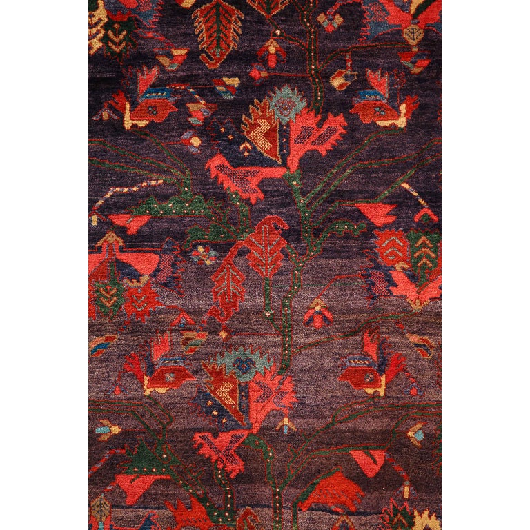 Fine Vintage Zagheh Persian Area Rug 10'4'' x 5'5'' main image 1