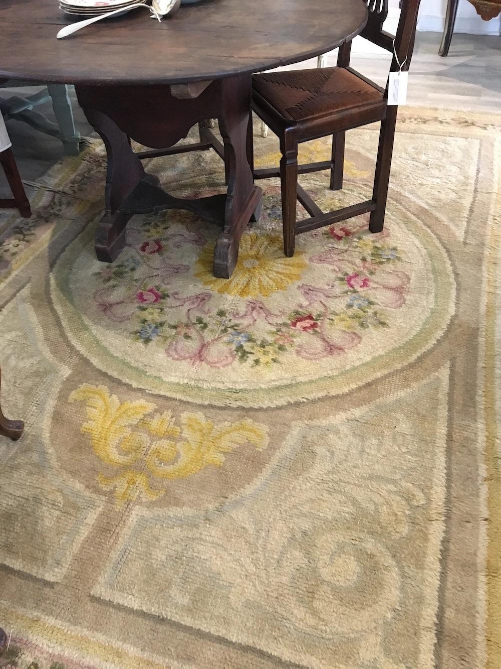 Antique Savonnerie Carpet, France, Late 19th Century In Good Condition For Sale In Charlottesville, VA