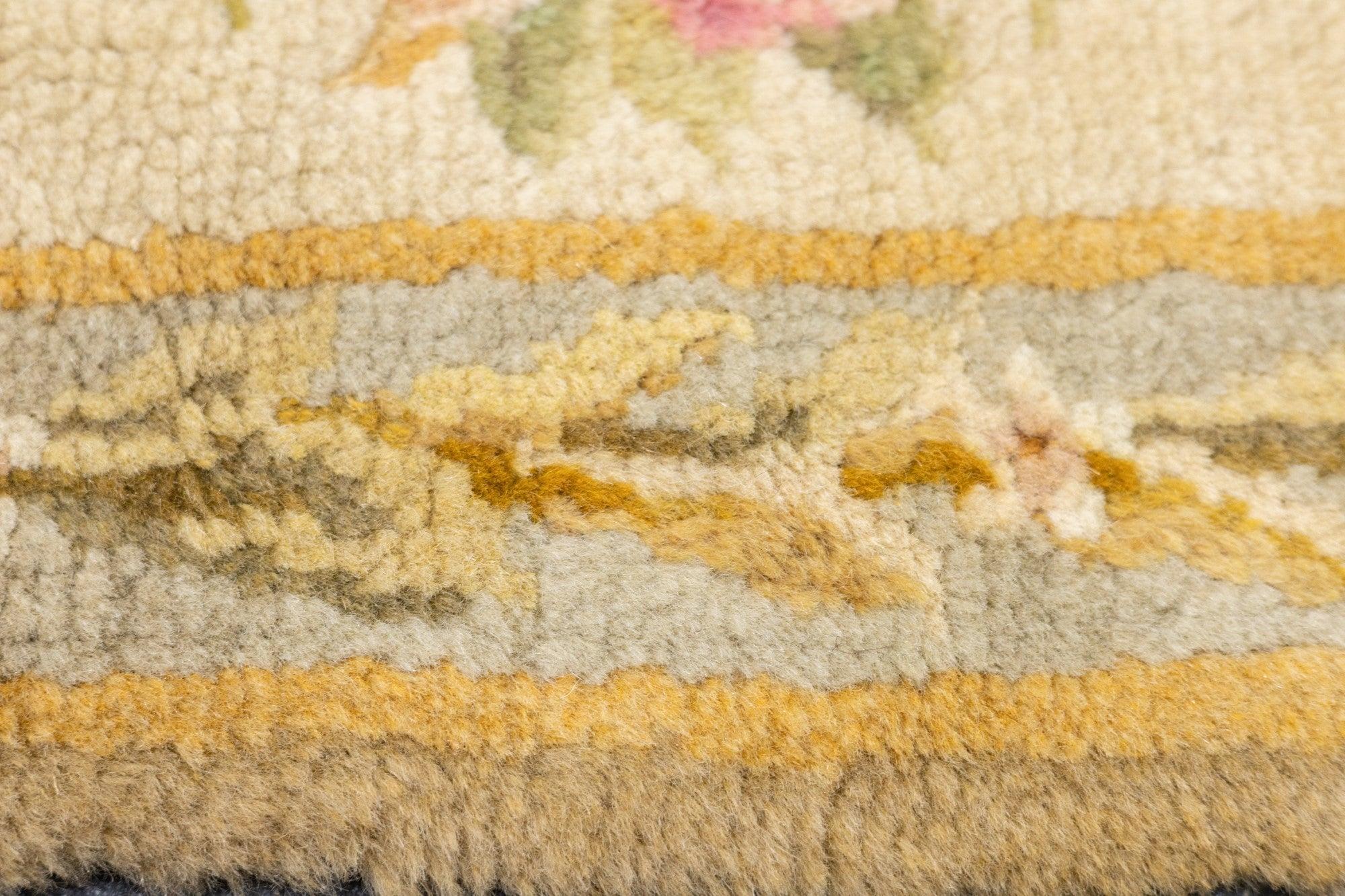 Antique Savonnerie (One of pair) Rug 3'1'' x 5'3'' For Sale 1