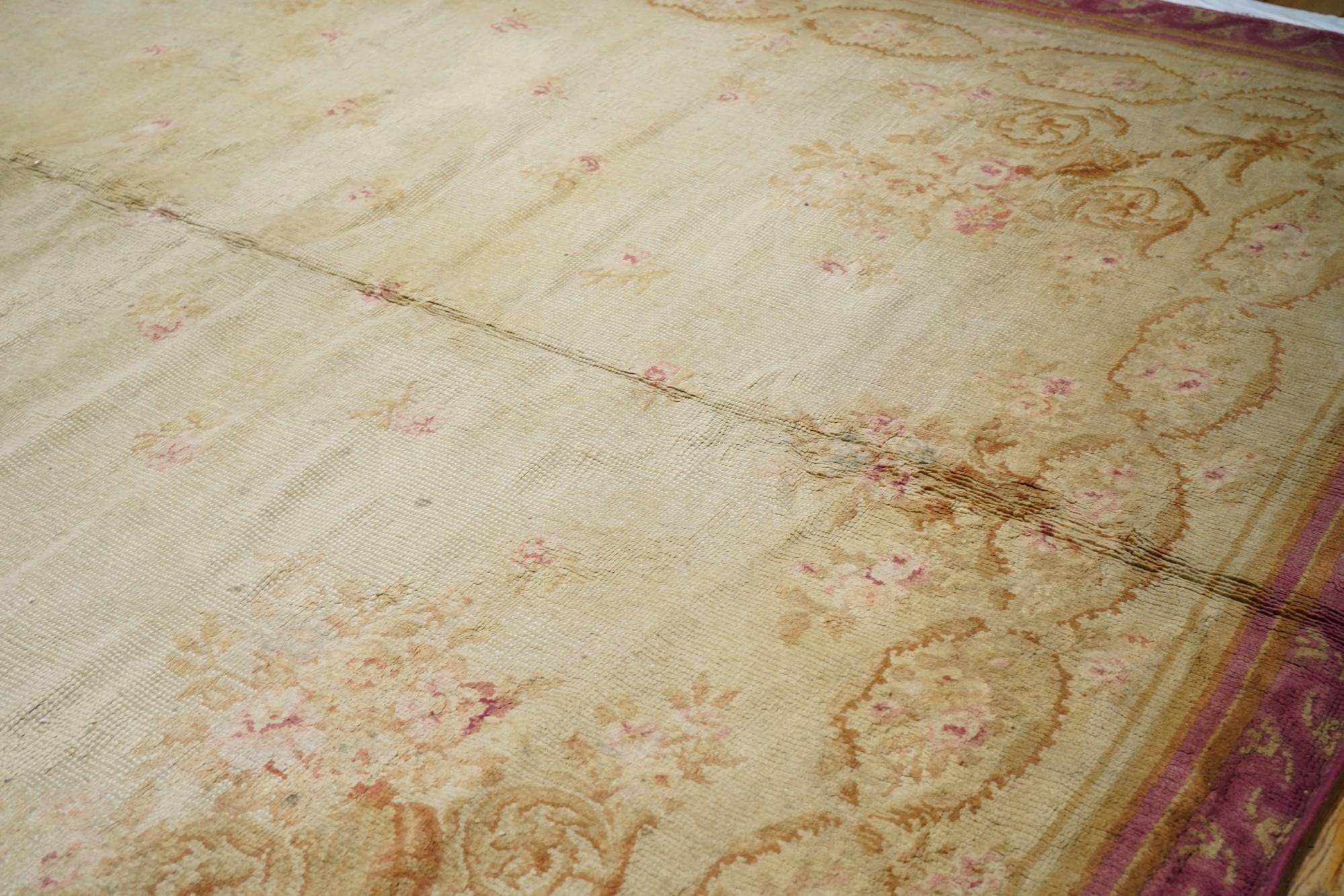 Antique Savonnerie Rug For Sale 1