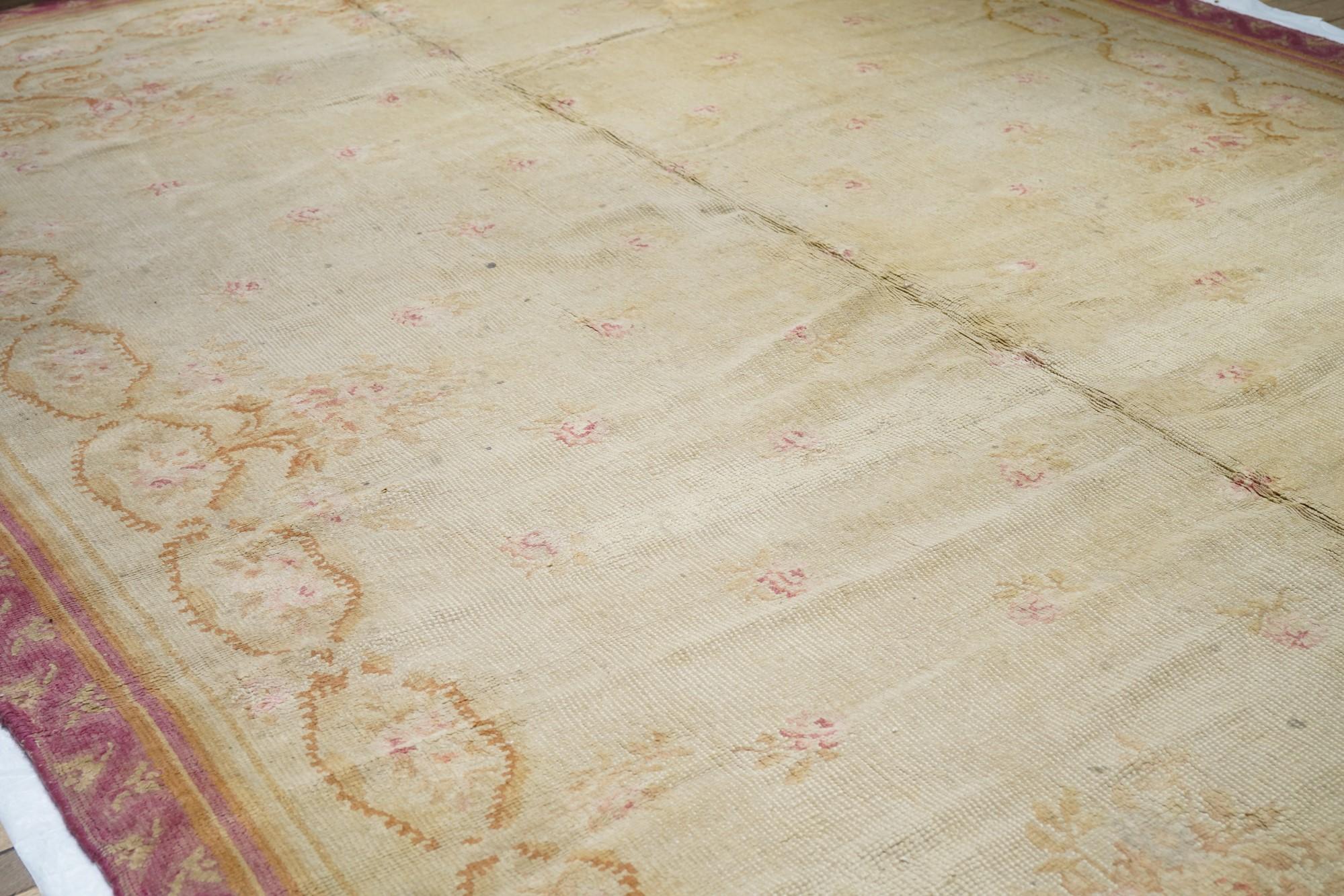 Antique Savonnerie Rug 11'1'' x 18'1'' For Sale 2