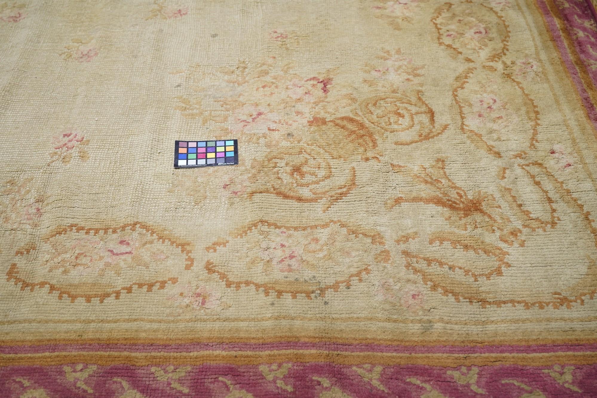 Antique Savonnerie Rug 11'1'' x 18'1'' For Sale 3