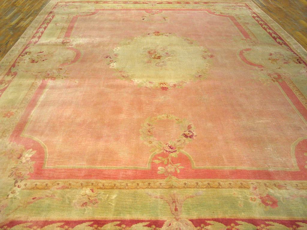 Aubusson Early 20th Century French  Savonnerie Carpet ( 11' x 16'6