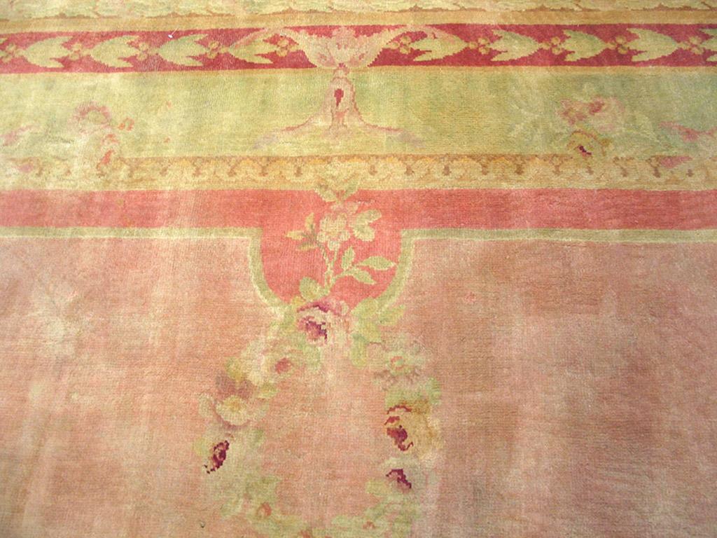 Wool Early 20th Century French  Savonnerie Carpet ( 11' x 16'6