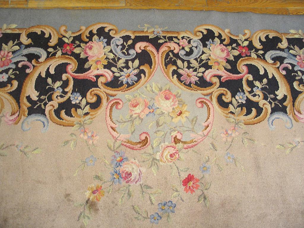 Early 20th Century Antique Savonnerie Rug For Sale