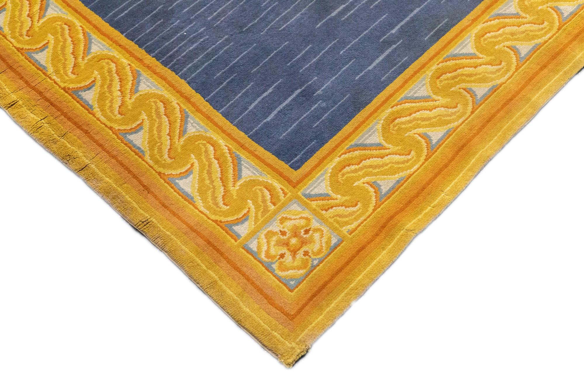 Francese Tappeto antico Savonnerie 4'11'' x 11'7'' in vendita