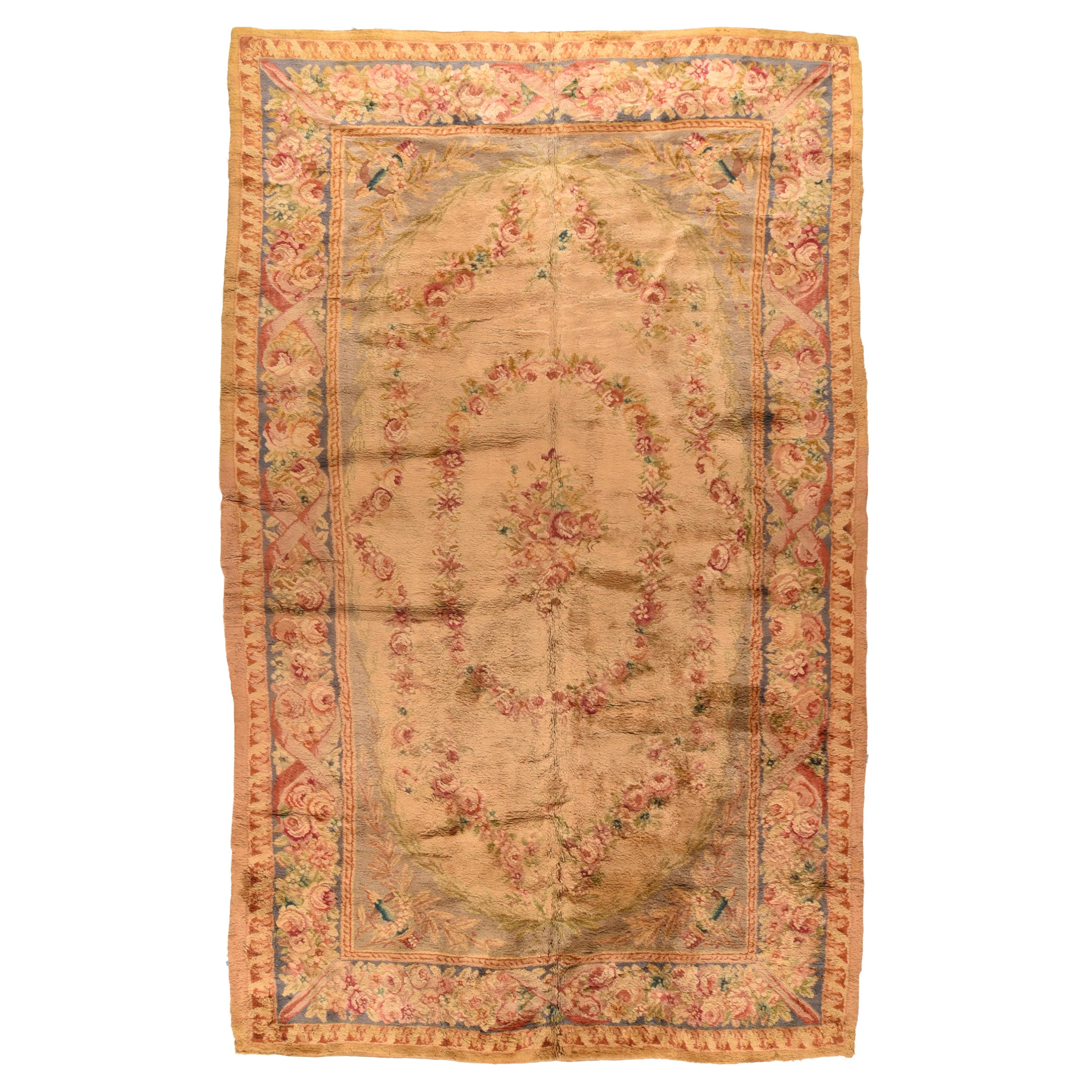 Antique French Savonnerie Rug 9'9'' x 16'0''