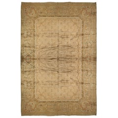 Antique Savonnerie Rug with Delicate Floral Sprays - Rug & Kilim