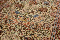 Antique Savonnerie-Style Carpet, Wool Pile, Persian Vase Pattern, 1925