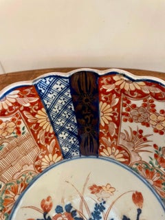Antique Scalloped Shaped Imari Bowl