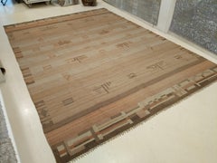 Antique Scandinavian Art Deco/Bauhaus Rug by Laila Karttunen
