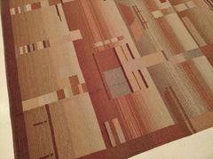 Antique Scandinavian Art Deco/Bauhaus Rug by Laila Karttunen