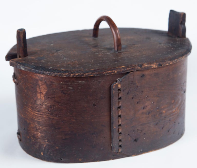 Antique Scandinavian Bentwood "Tine" Box, Late 19th Century at 1stDibs