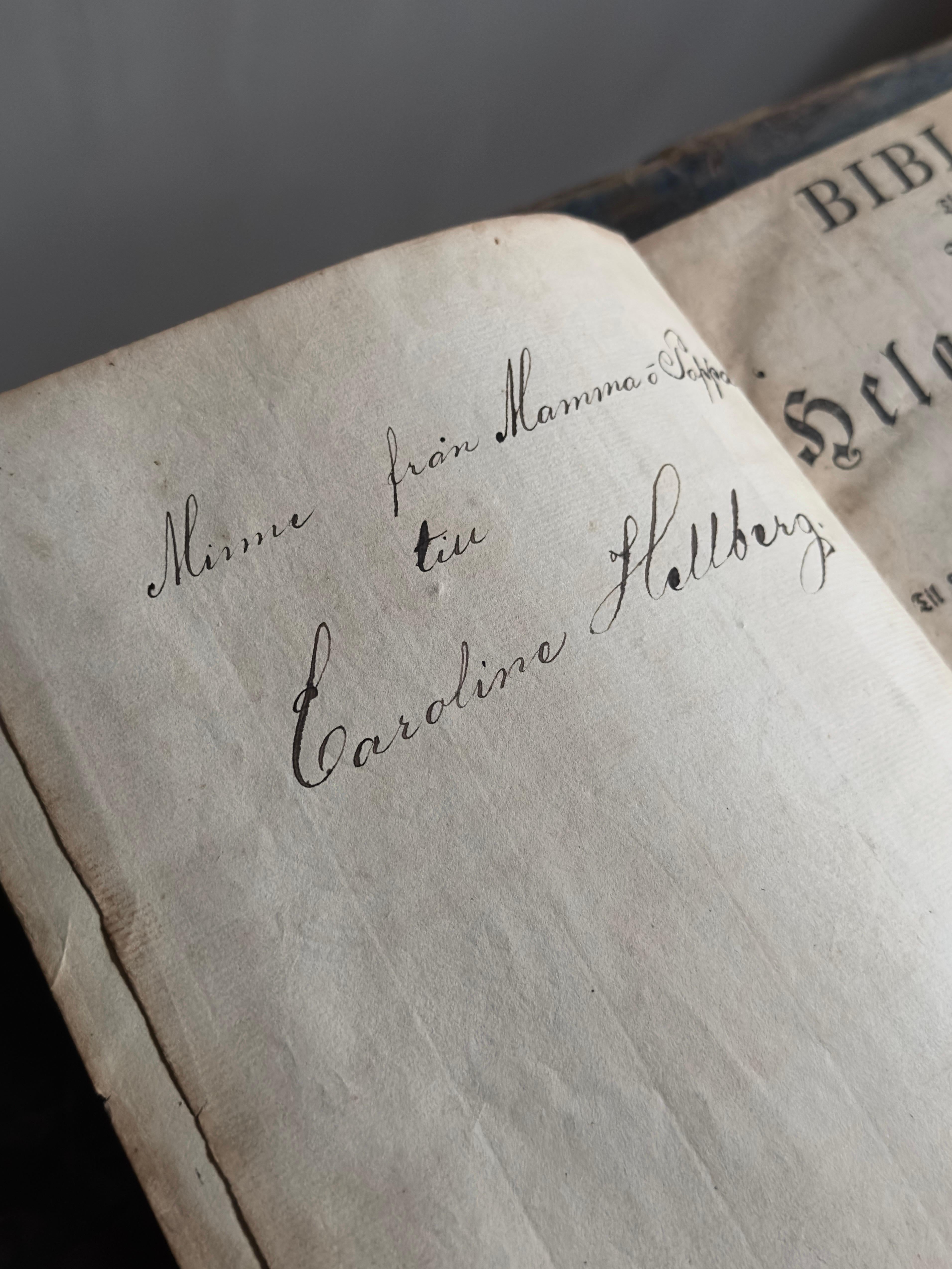 Antique Scandinavian Bible, Norway 1810 For Sale 8