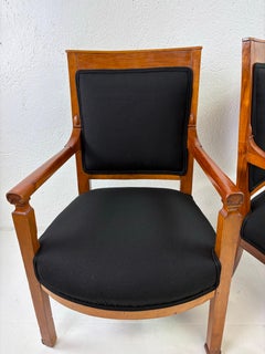 Antique Scandinavian Biedermeier armchairs/a pair