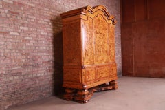 Antique Scandinavian Biedermeier Armoire or Bar Cabinet by Boman, Finland, 1871
