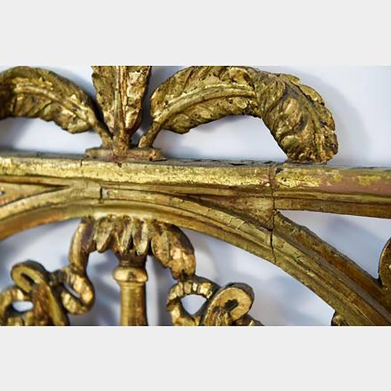 Scandinavian 19th Century Gold Gilt Mirror