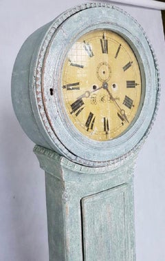 Antique Scandinavian Louis XVI Tall Clock, Early 19th Century