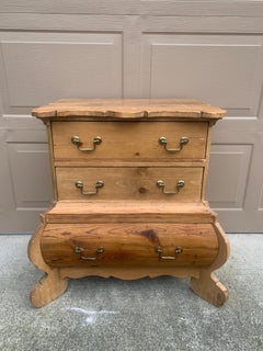 Antique Scandinavian Pine Bombay Chest of Drawers, Early 20th Century