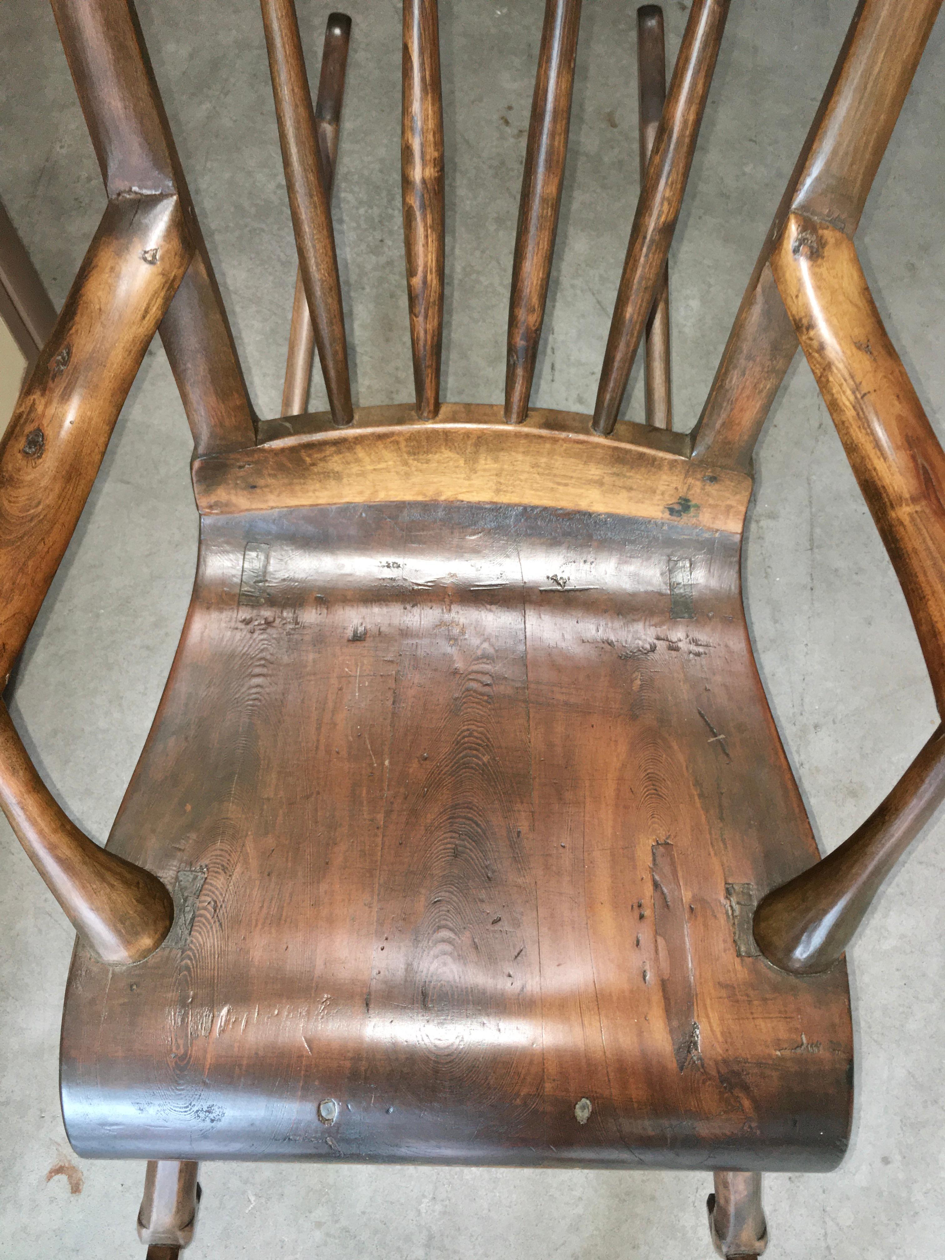 Mid-19th Century Antique Scandinavian Rocking Chair