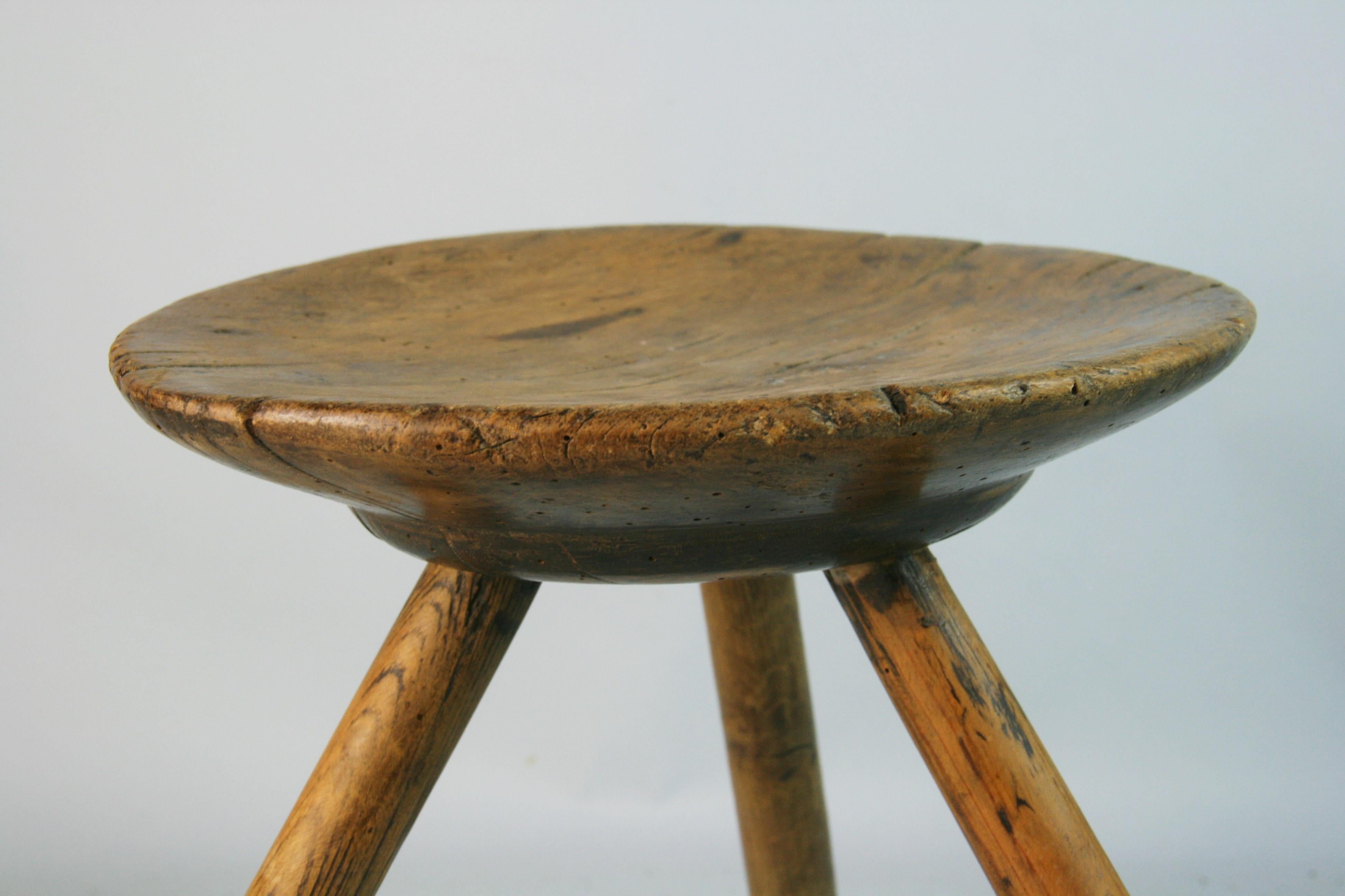Antique Scandinavian Stool Late 19th Century For Sale 2