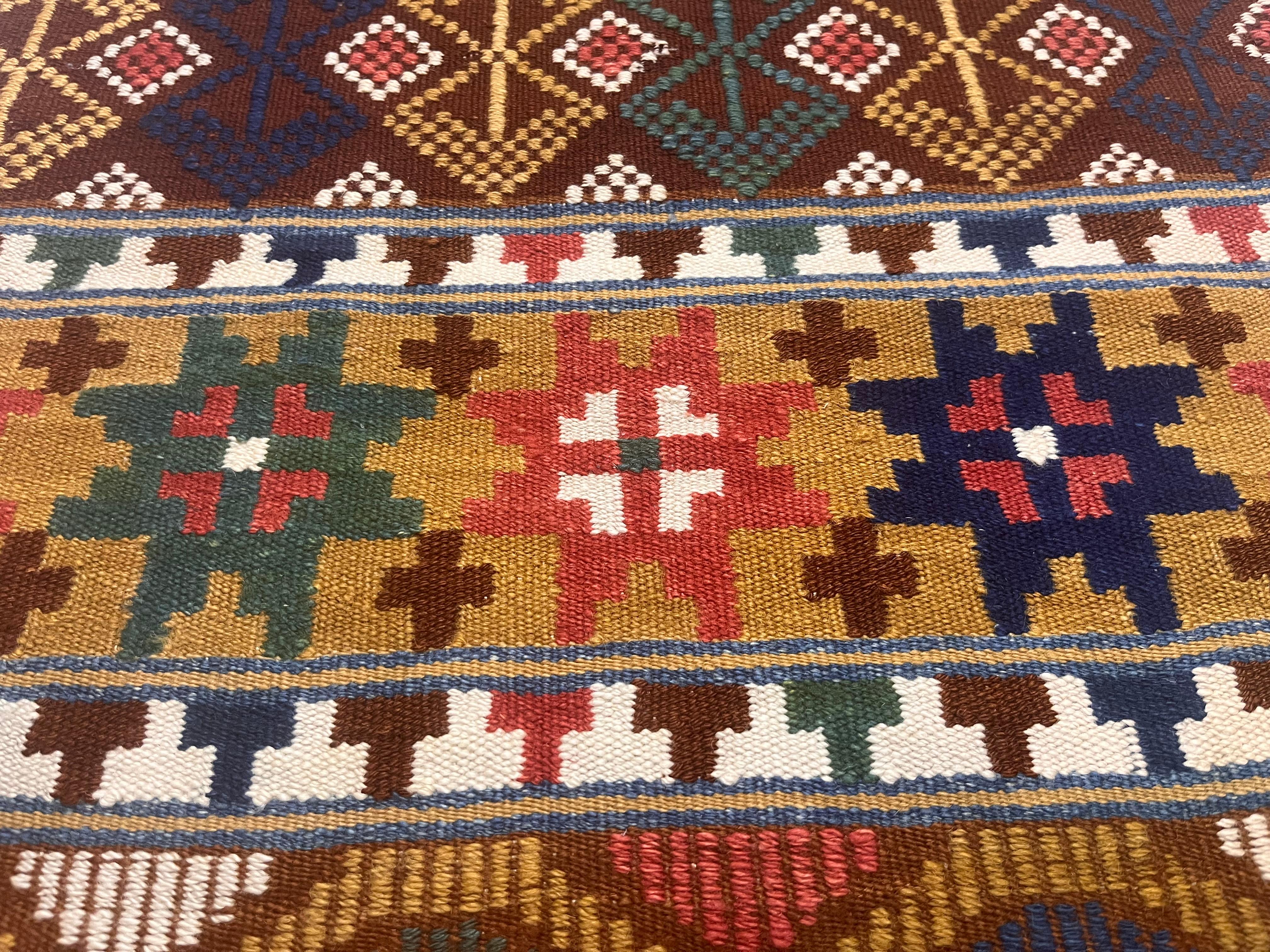 Antico Rug & Kilim tessile scandinavo 1'11