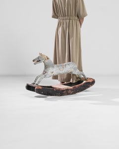 Antique Scandinavian Wooden Rocking Horse