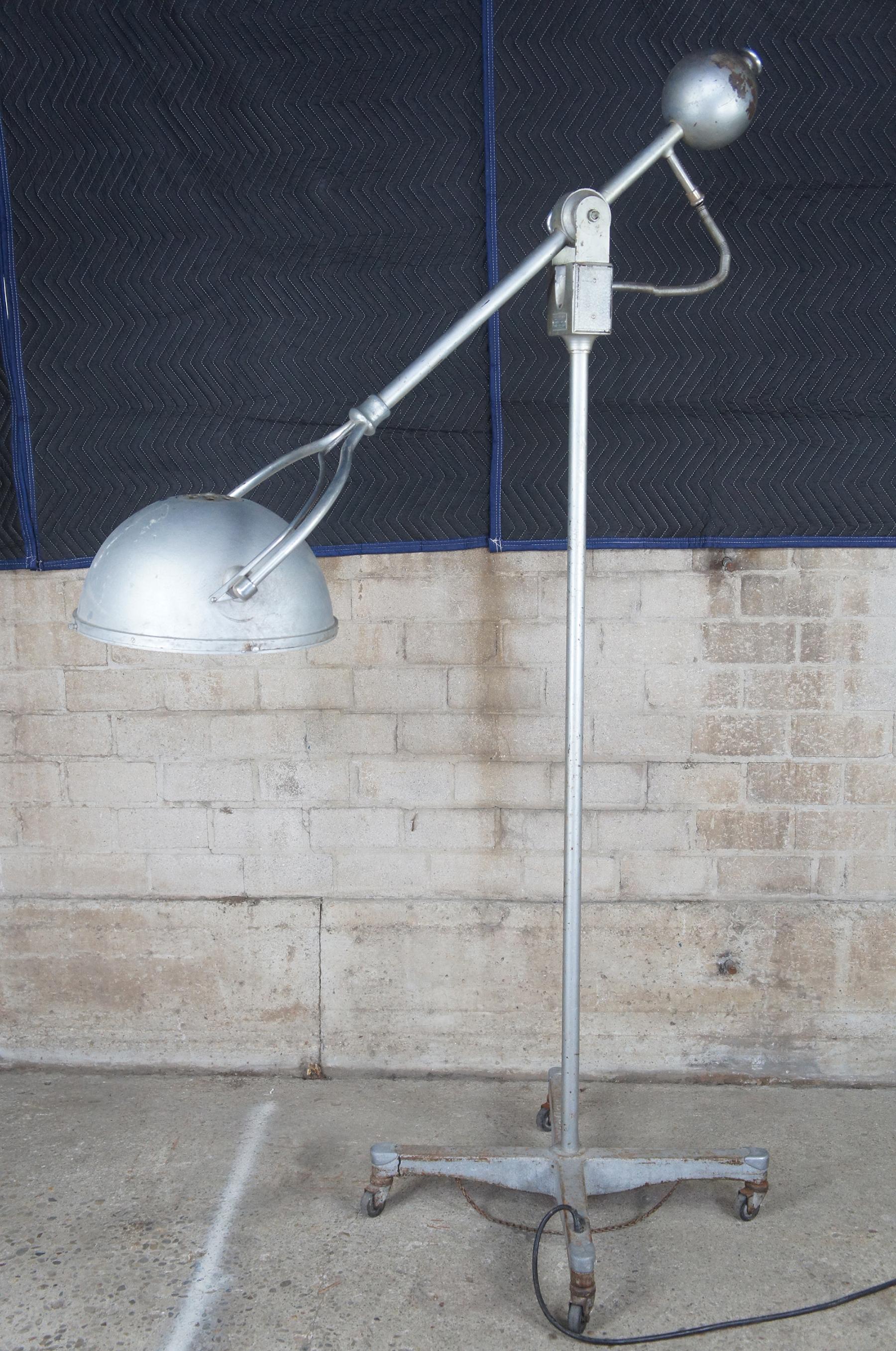 Antique Scanlan Morris Machine Age Industrial Medical Surgery Light Floor Lamp 1 1