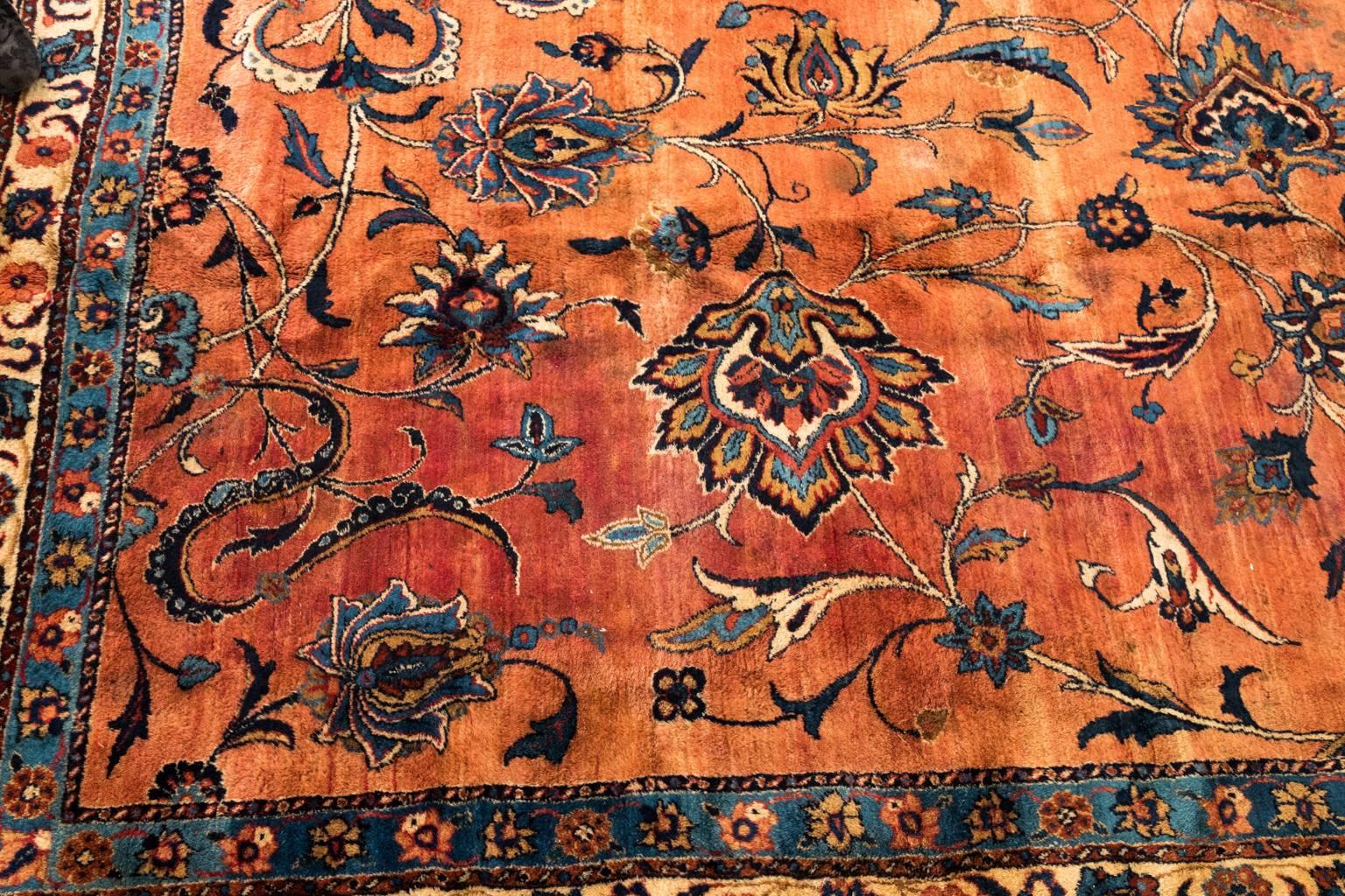 Tapis caucasien ancien teint à l'écarlate en vente 3
