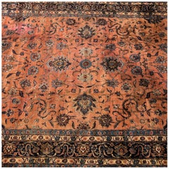 Tapis caucasien ancien teint à l'écarlate