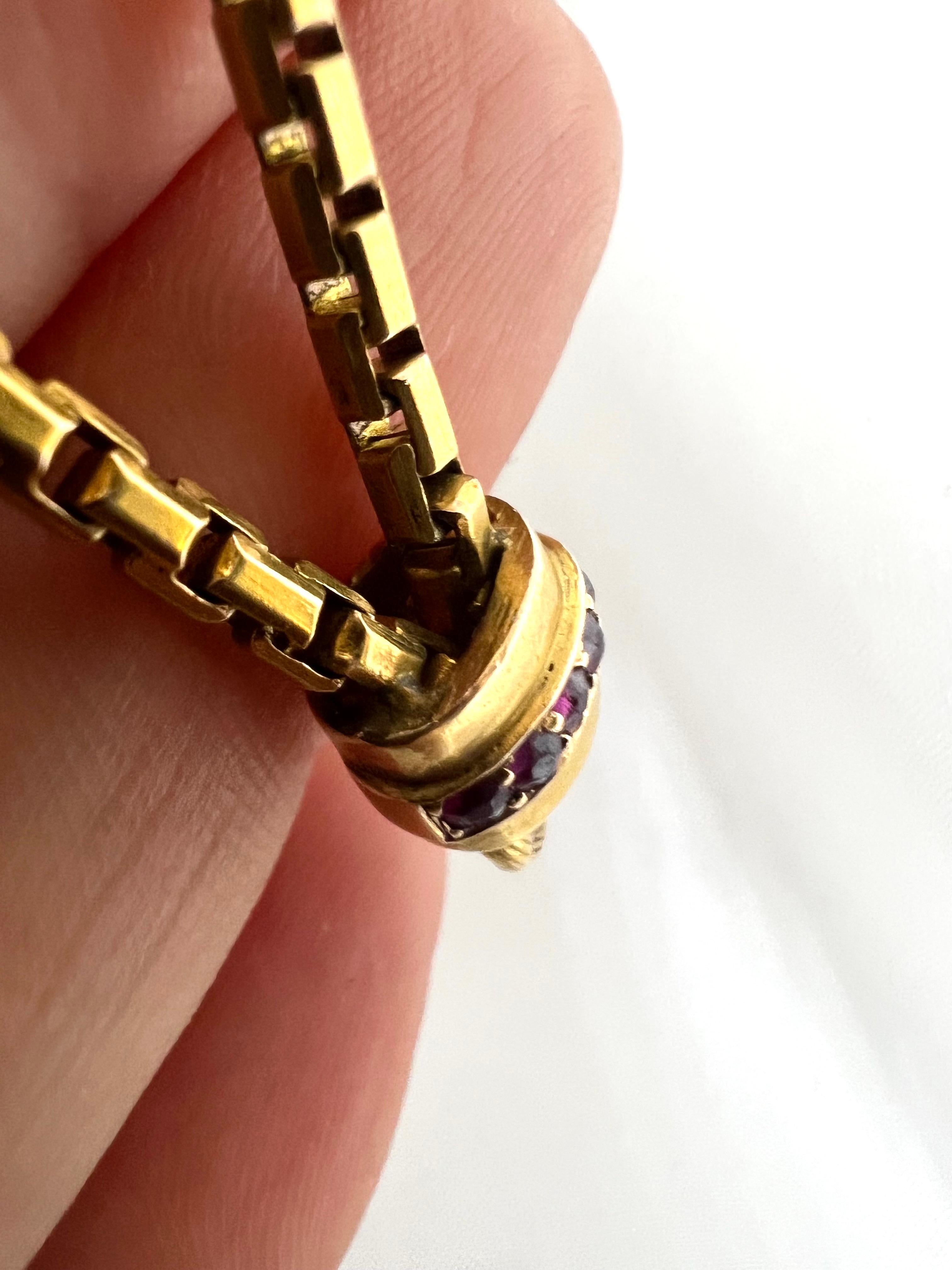 Antique Perfume Bottle Flacon de Sel 18k Gold Rose Cut Diamonds For Sale 7