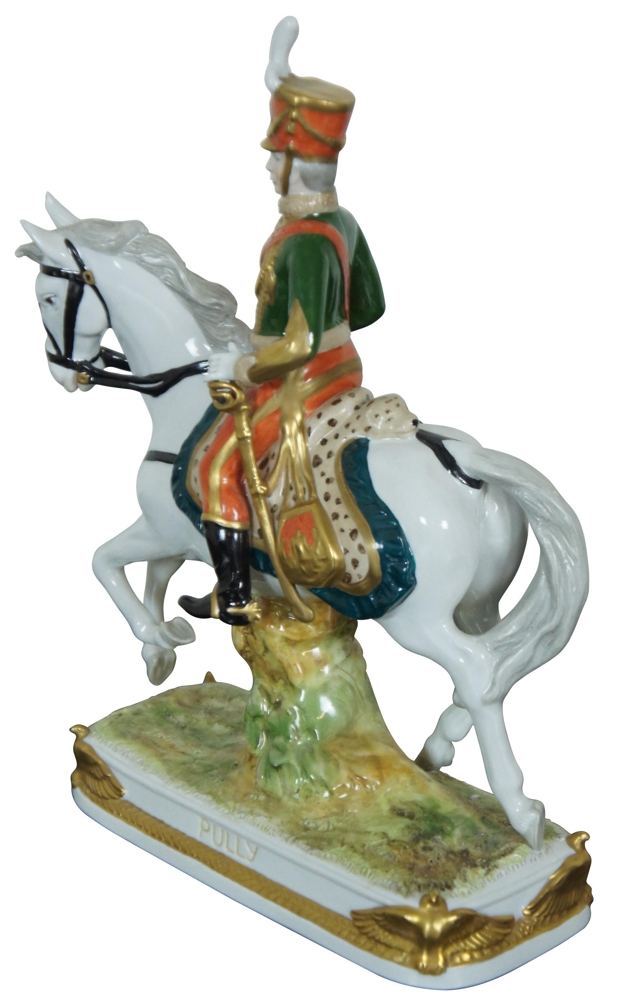 Empire Antique Scheibe Alsbach Dresden KPM Porcelain Figurine Military Officer General